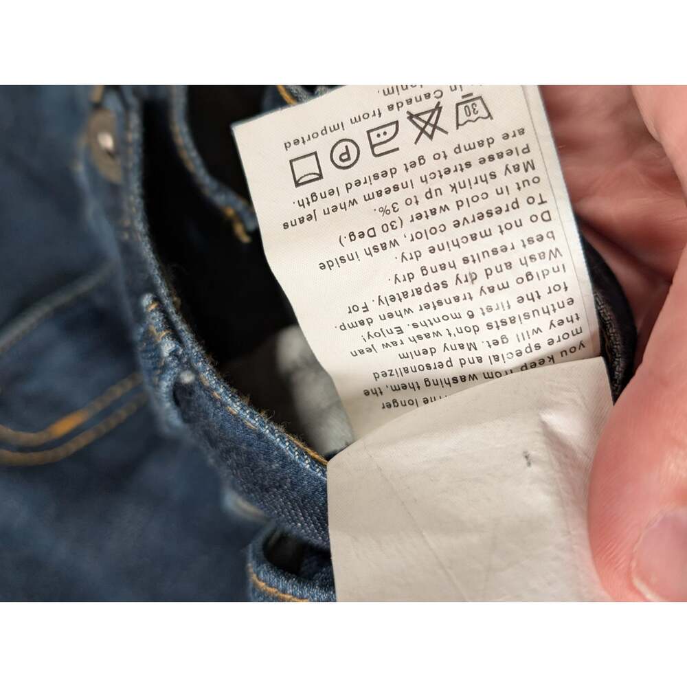 Naked & Famous Slim Guy Slim Skinny Indigo Denim Jeans Size 29 Blue - Picture 4 of 12